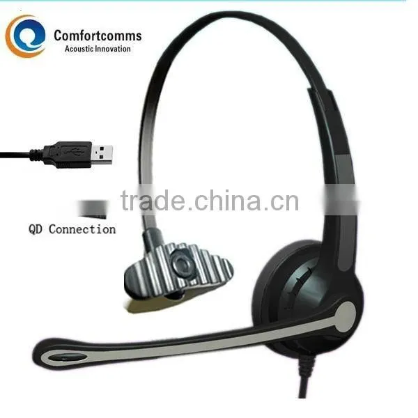 Monaural computer usb headset HSM-900NPQDUSBS