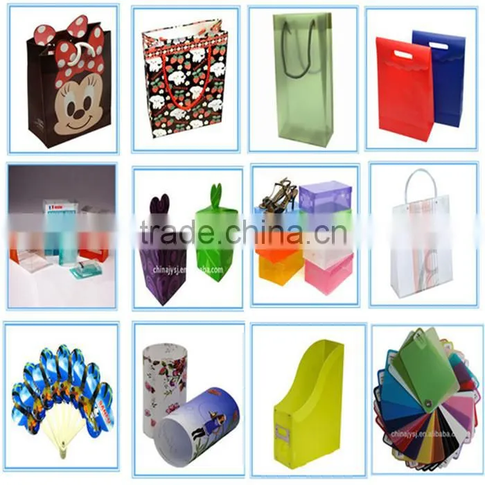 stationery OEM factory and customized decorative pp plastic file holder bag