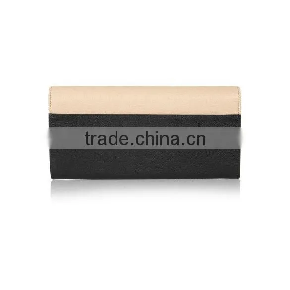 J029-2015 fashion new style zipped synthetic leather wallet for ladies