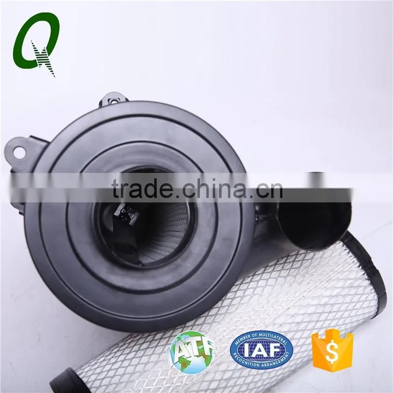dry-type air filter assembly with plastic hosing for Komatsu excavator