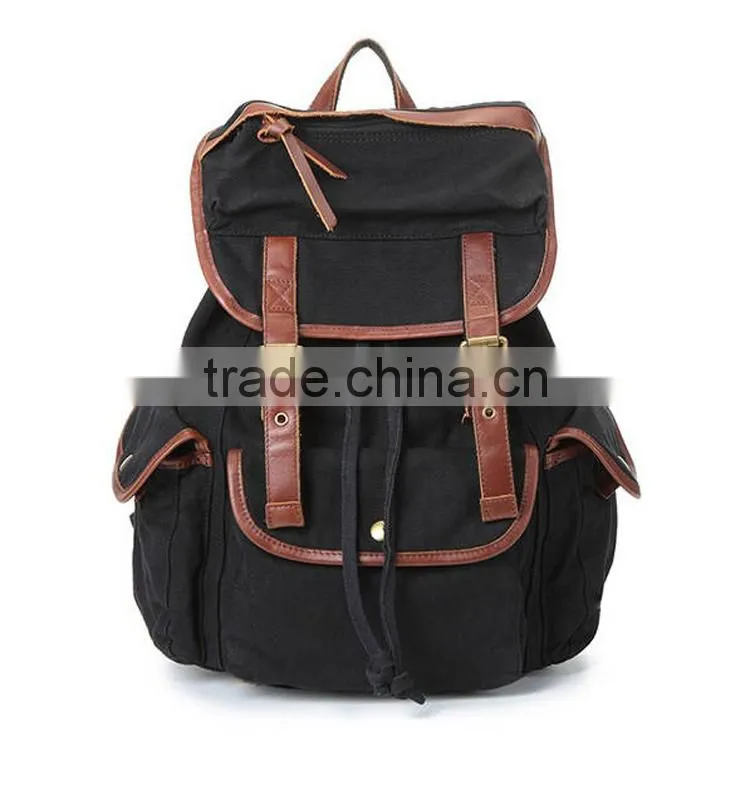 China new products fashion unisex canvas bag back pack