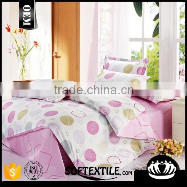 Hot selling high quality 100 cotton flower pattern cartoon bedding set cheap price Chinese bed cover kids bed cover