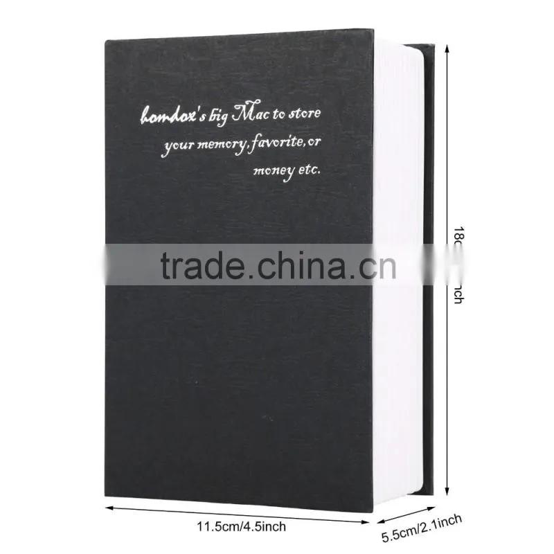 Homdox Dictionary Hollow Book Safe Money Box Jewelry Security Lock Secret Book Safe Lock OS004816