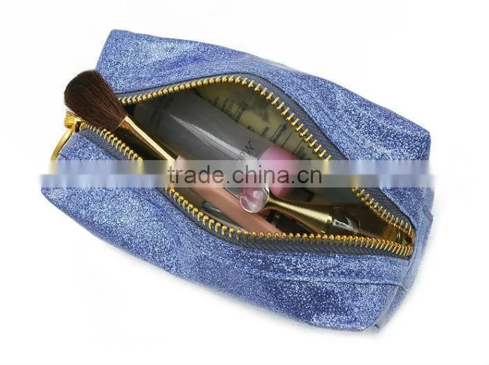 2013 hottest fluorescence blue pvc cosmetic bag
