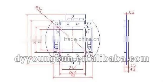 2015 cheapest alibaba express high luminous 100w high power LED