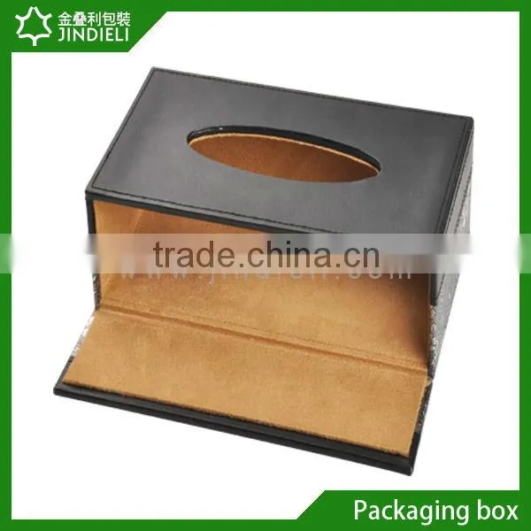 Luxury wooden tissue box at home