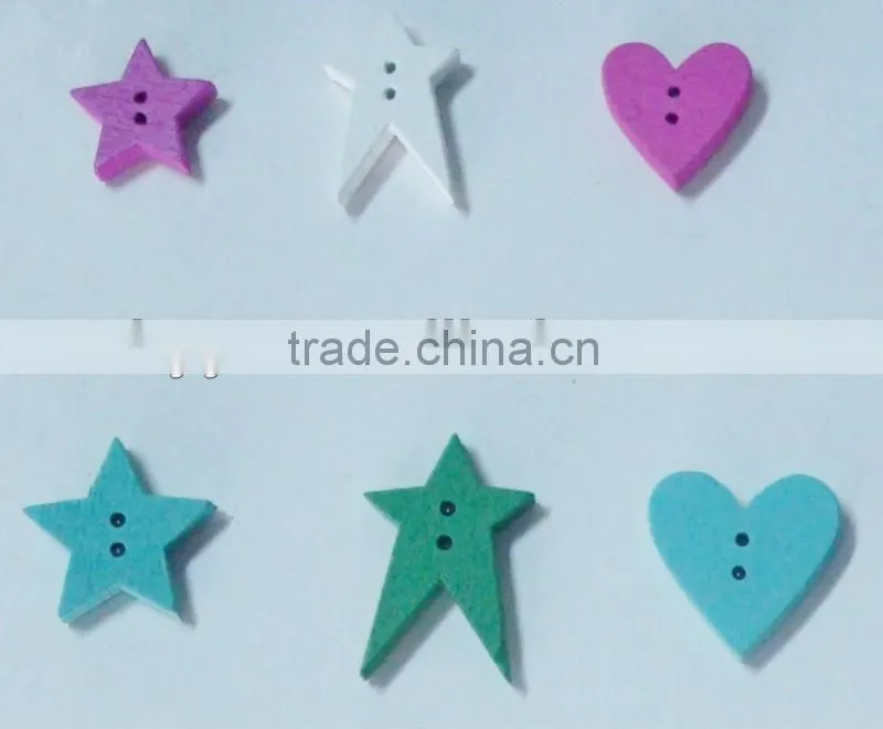 Color Wood Buttons