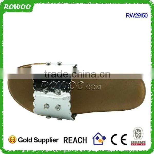 ladies beautiful slippers sandals PVC sandal with diamond