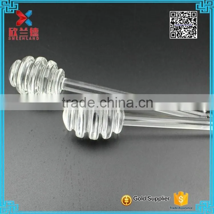 New style fashion 15.4cm glass honey stick