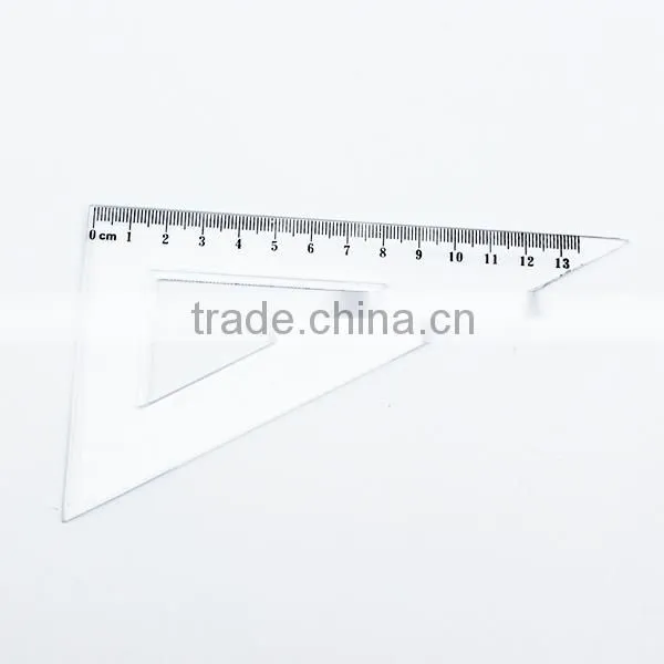 Factory Sale 20cm Geometric Triangle Protractor Plastic Ruler Set In Stock