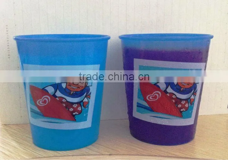 eco-friendly 16oz cartoon pp kids cup with straw and lid