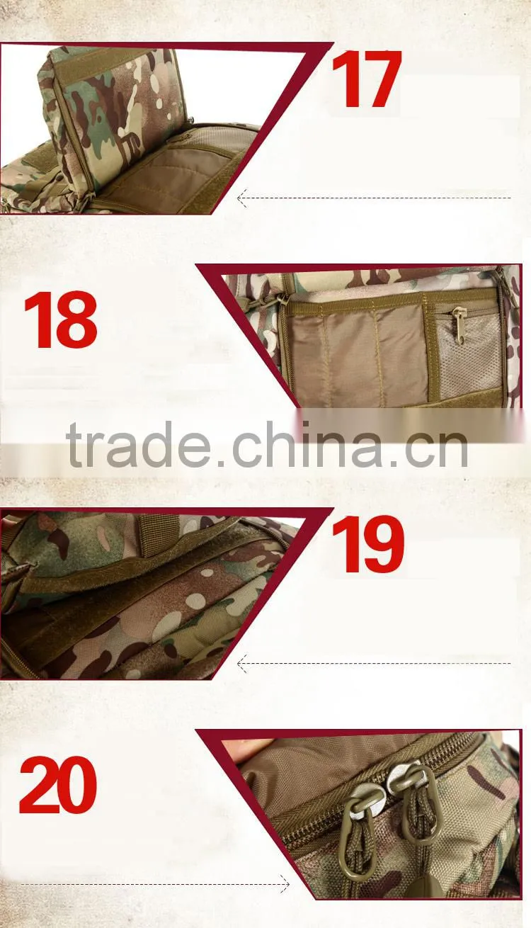 wholesale China canvas backpack large capacity outdoor military camouflage backpack