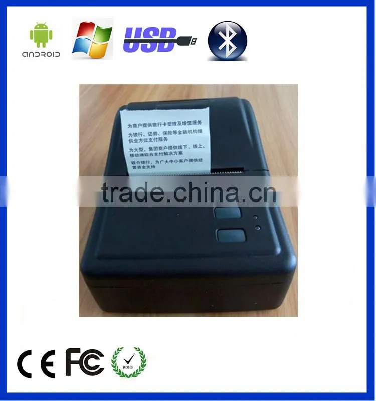 2016 Bluetooth mini thermal receipt printer for laptop