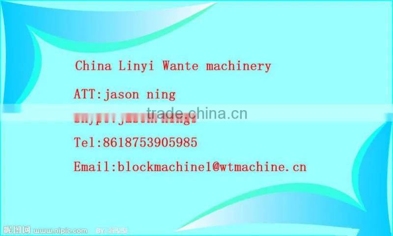 WT6-30cellular light weight concrete blocks mold for clc blocks