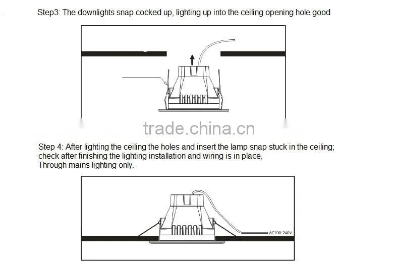 2015 Top quality 4W 2.5 inch led surface mounted downlight led panel downlight fitting