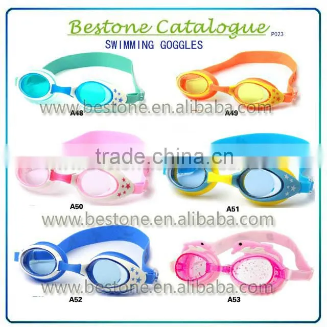 2015 anti-fog silicone best price PC lens professional swimming goggles with exquisite design