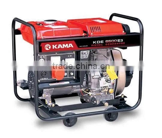 KAMA 6.25/6.5kva Three phase small diesel generator Open-frame type