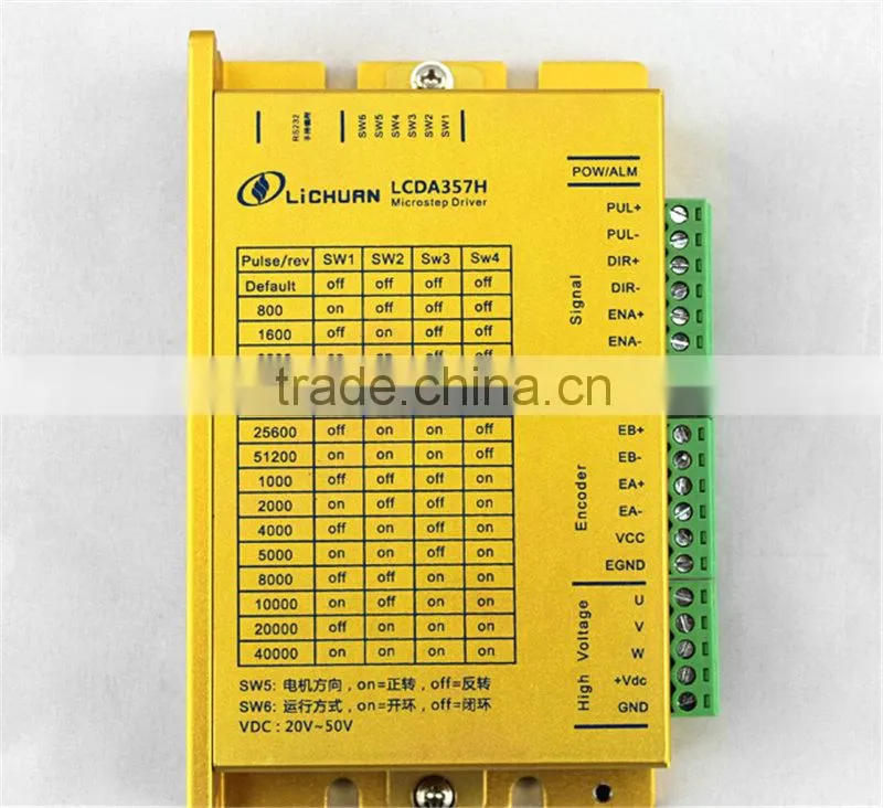 low cost 3NM 4A 3PH NEMA23 57mm 24 volt industrial close loop stepper motor driver kit