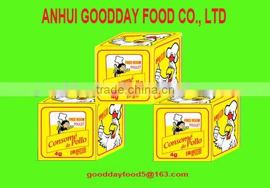 4g china factory chicken and beef broth cube