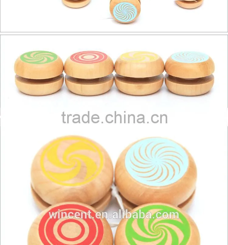 Personalized wooden painting yoyo toy