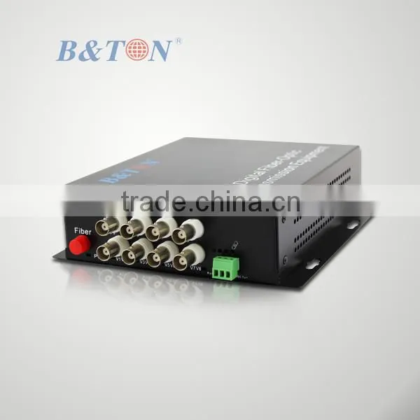 Fiber Optic Equipment 4 Channel Digital Video Optical Converter / transmitter and receiver