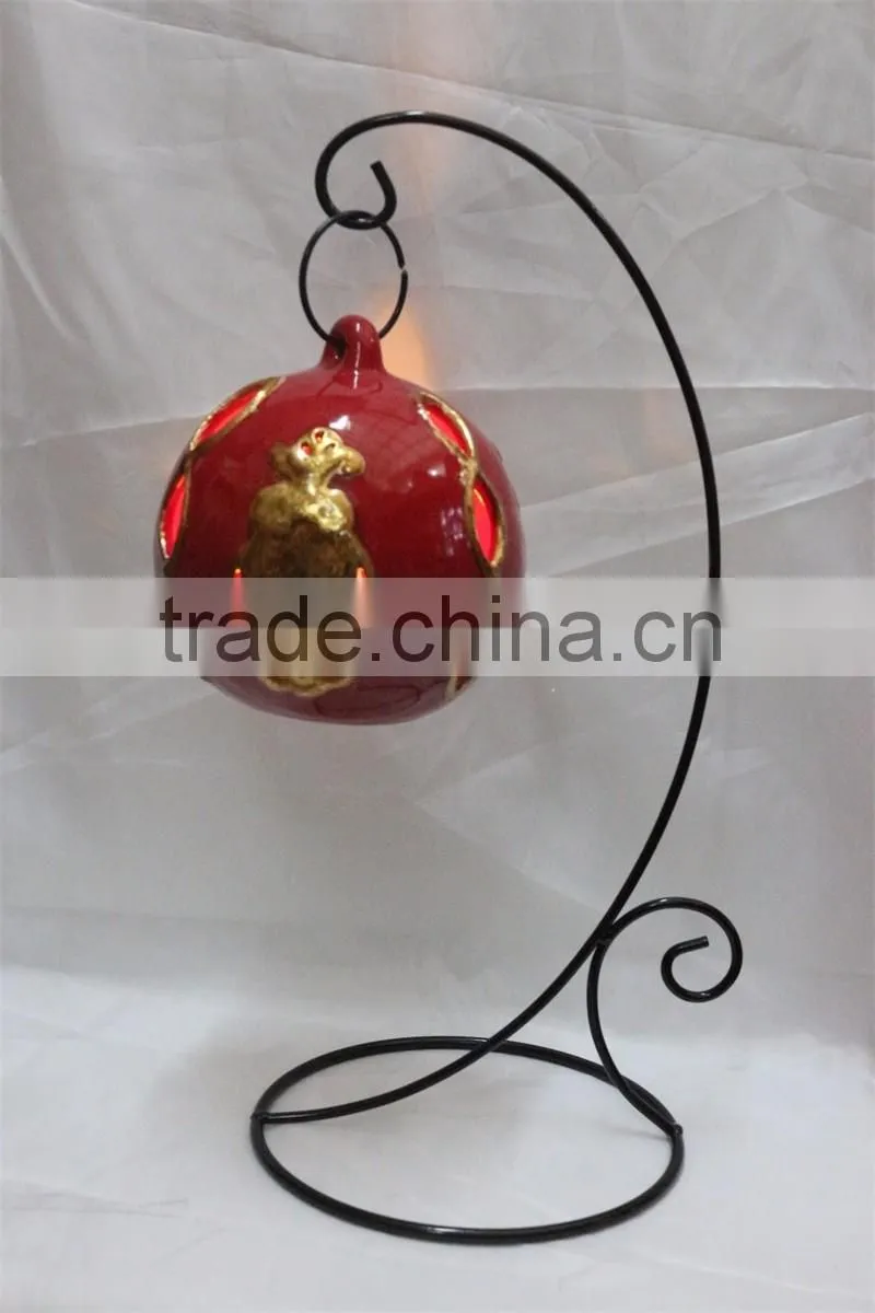 White ceramic owl shaped tealight candle holder