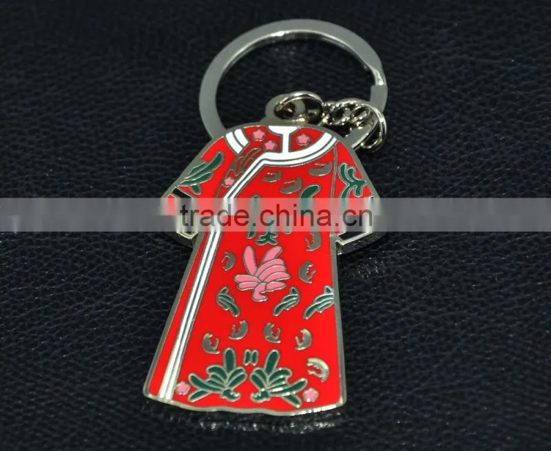 High quality palace clothing shape keychain/keyring