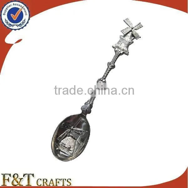 Bulk cheap custom party item blank antique metal souvenir spoon