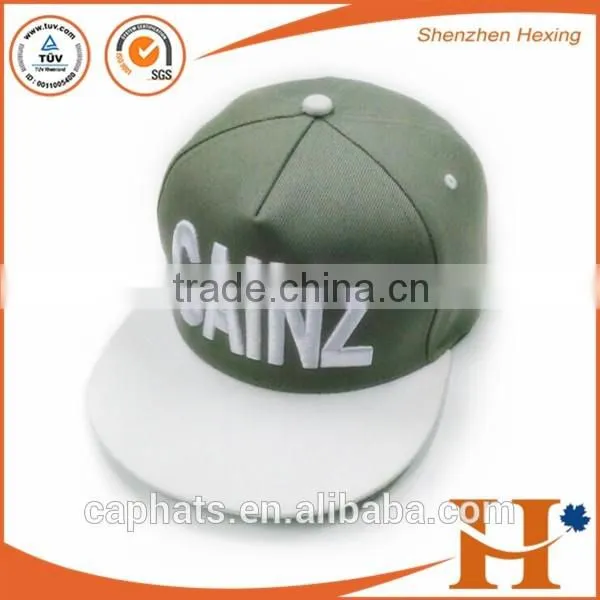 Factory custom 3d embroidery pop hat/plain snapback hats