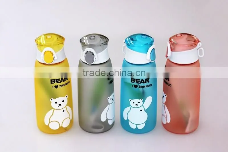 300ML & 380ml kids water bottle, cute design of plastic water bottle for kids