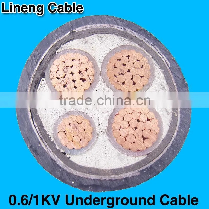 Hebei Lineng 0.6/1kv Armoured 4 Core Electrical Wire and Cable