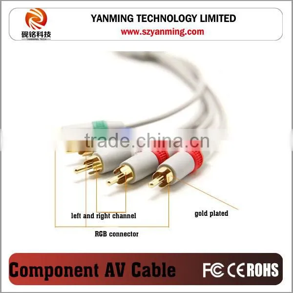 Component AV Cable for Nintendo Wii Wii U to TV HDTV Audio Video