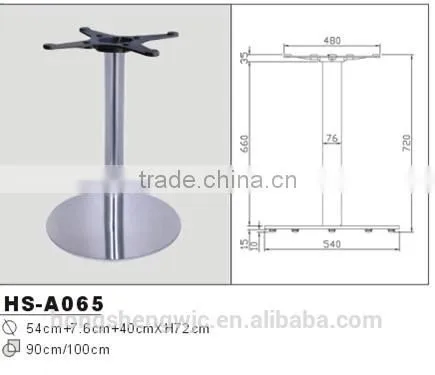 Hot Sale 201# and 304#Stainless Steel Oval Table Base HS-A065