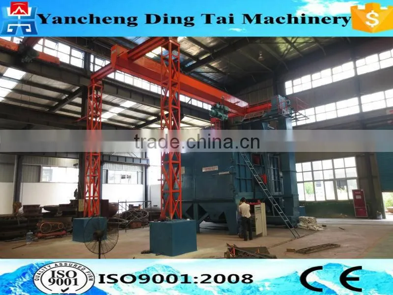 Dish head hook type shot blasting machine/shot blaster