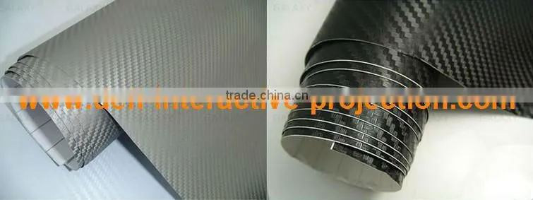 Best price great promotion black 3D carbon fiber vinyl film