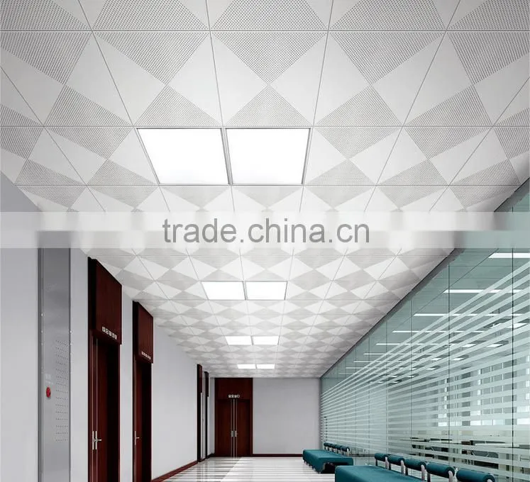 Foshan 600*600mm suspended aluminum square ceiling/aluminum ceiling tiles for office