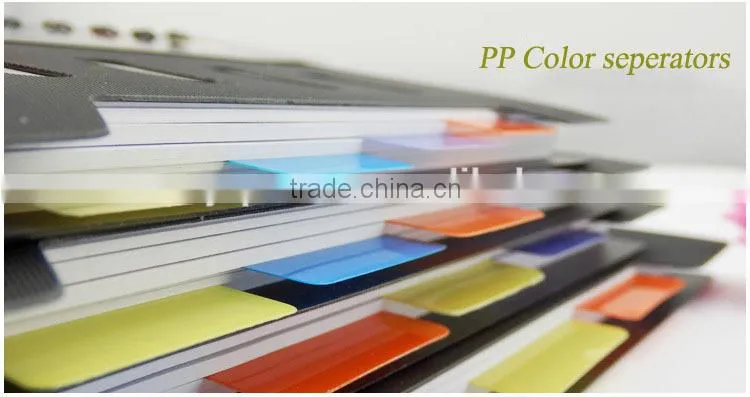 2015 New and hot sale double spiral 5 subject notebook made in China