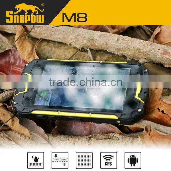 waterproof IP68 SNOPOW M8 quad core rugged smartphone