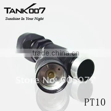 500lumens five mode 280 meters rechargeable XM-L T6 flashlight TANK007 PT10