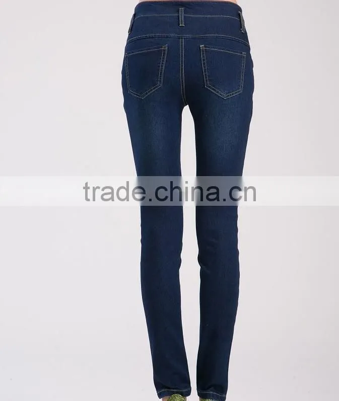 Hot-selling elegant autumn high quality latest design jeans pants