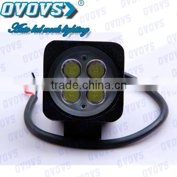 Square 12w led work light led headlight car roof light for landrover, jeep, atv, suv, track