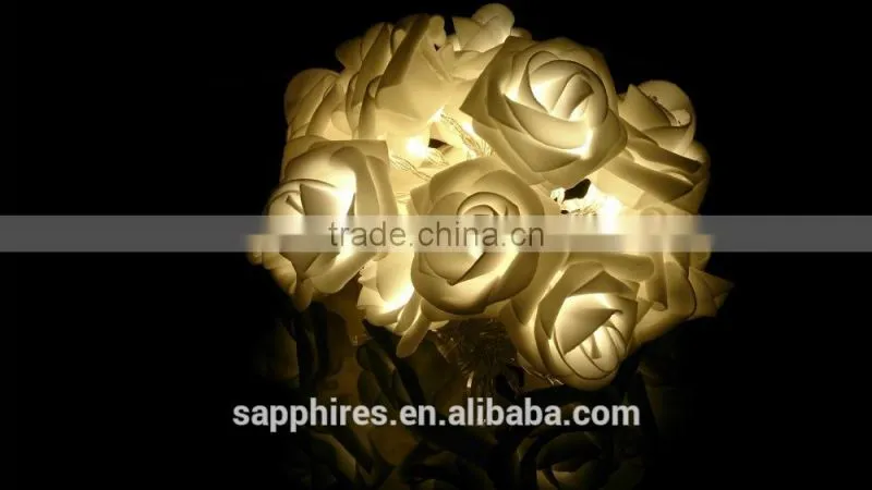 20L battery christmas wedding party holiday indoor outdoor string led rose light