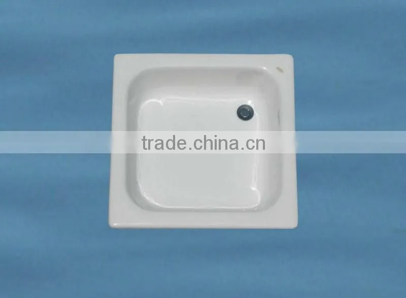 cast iron enamel shower pan
