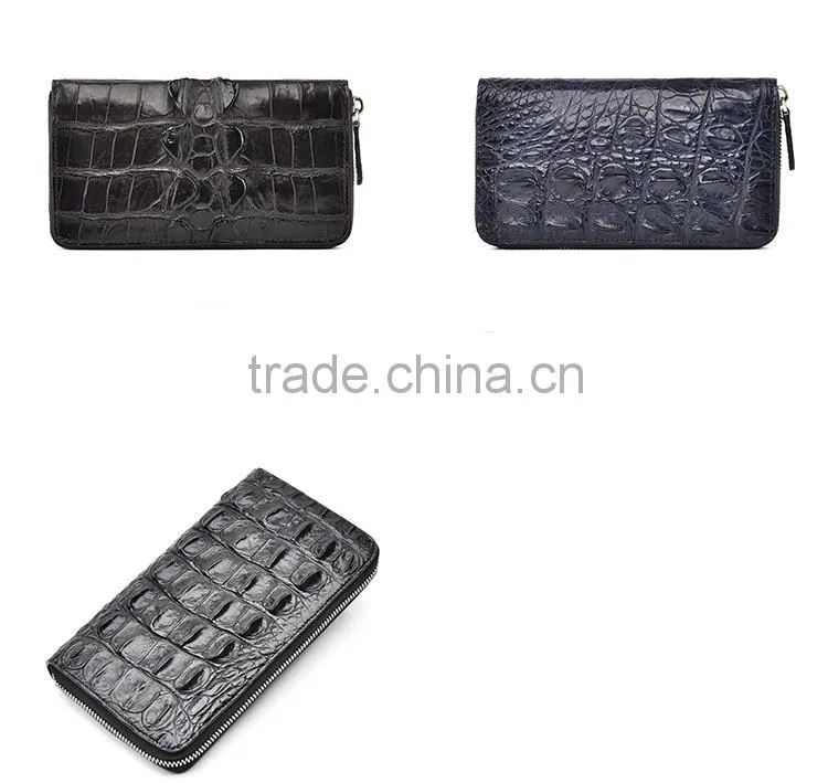2016 men clutch wallet in real alligator leather
