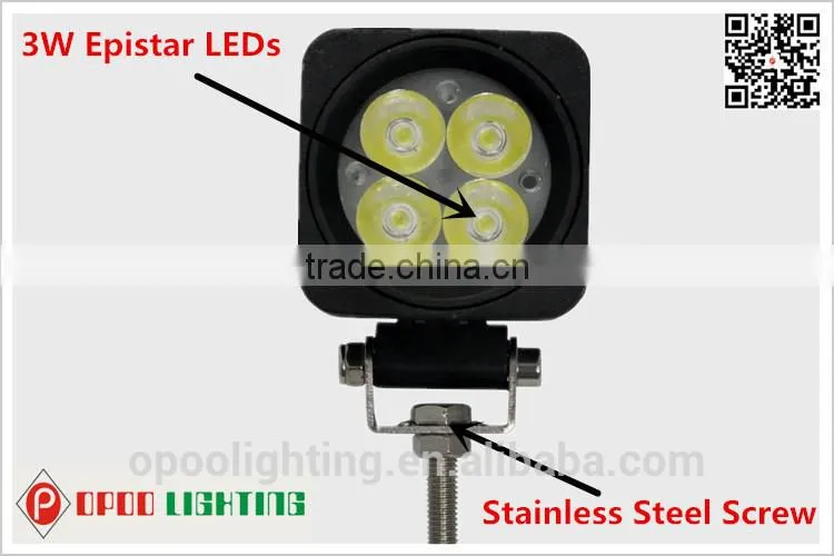 2.5" Round 10W Led Work Light, Mini Tractor Truck 10W Led Work Light