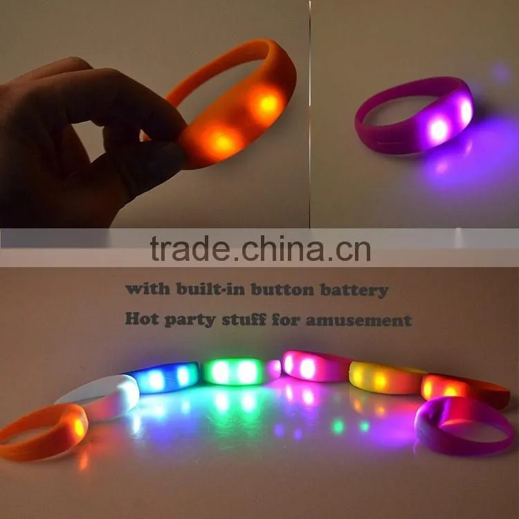 2016 Hot selling new products led kids bracelet,motion activated led bracelet
