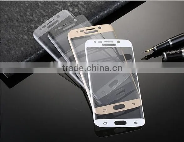 For SAMSUNG GALAXY S6 Edge Screen 3D Curved Tempered Full Cover 9H HD Premium Explosionproof Anti-Scratch Screen Protector