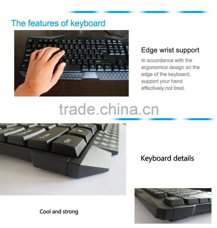 VMT-07 desktop keyboard led mouse manufacturer gaming keyboard set