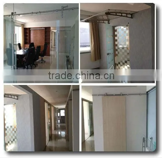 Steel flat track barn door hardware