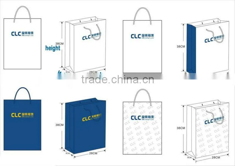 Specialty paper gift bag